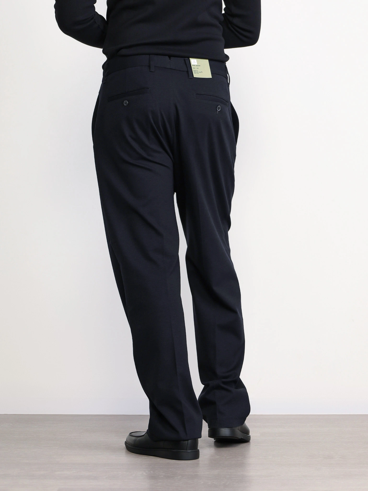 Брюки трикотажные темно-синего цвета